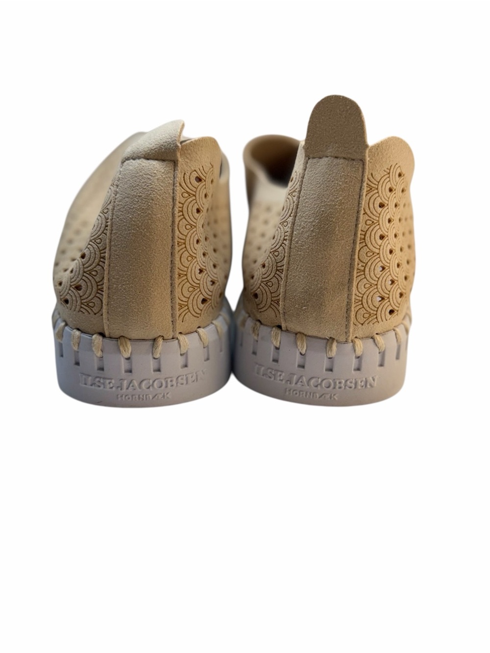 Ilse Jacobsen Tulip 139 Kit Beige Perforated Slip On Shoes Size 38 NWT - Picture 5 of 8